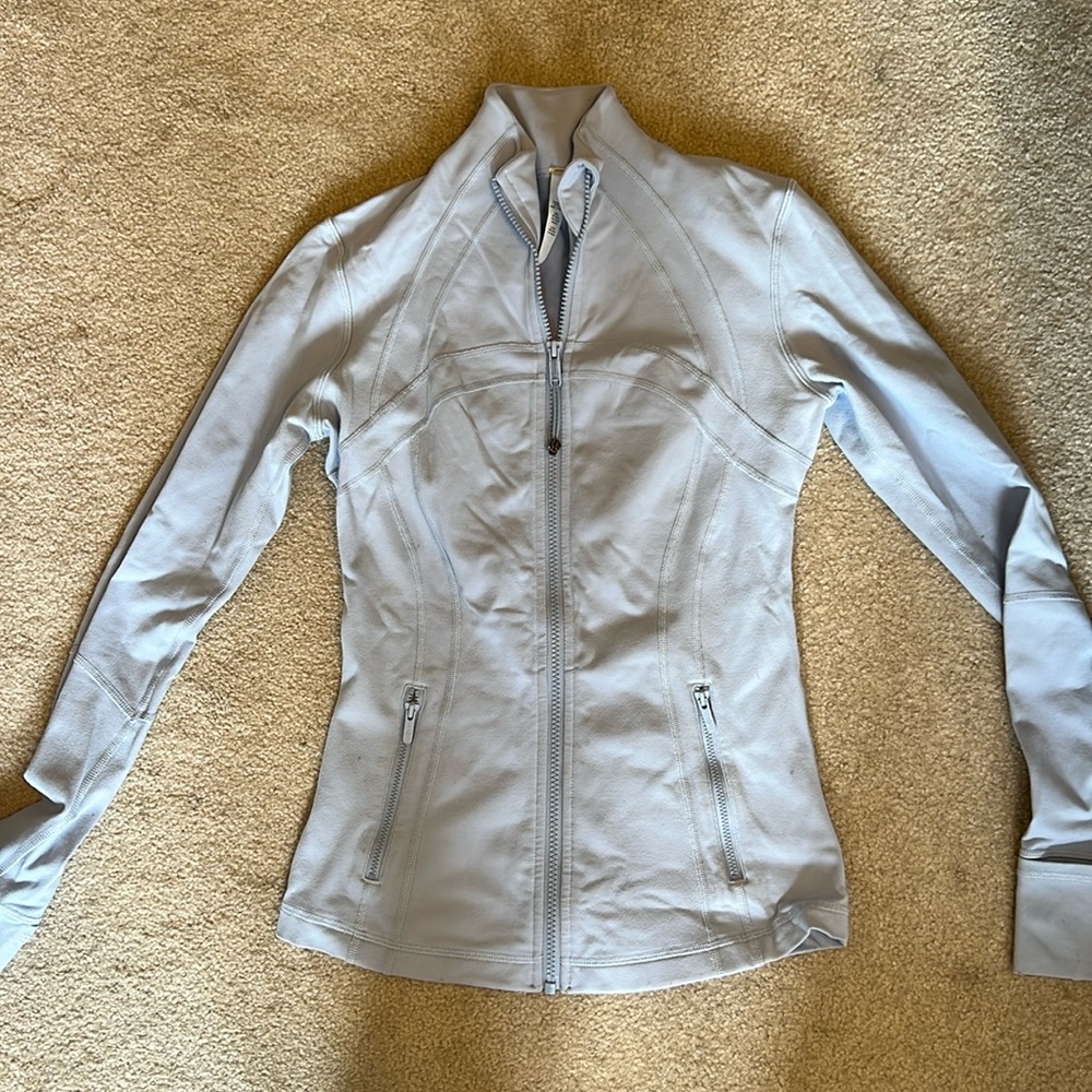 Lululemon Size 6 Women's Light blue Zip-Up Active Jacket - Picture 4 of 7
